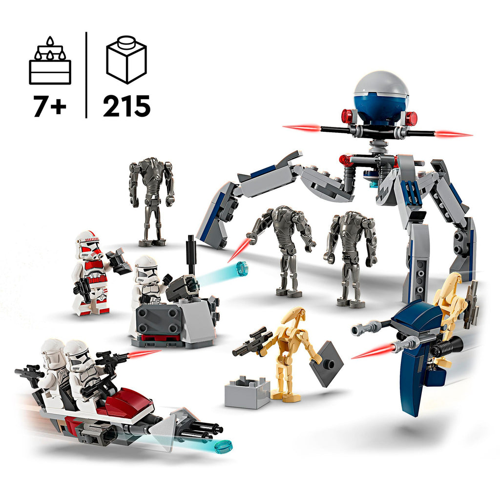 Lego star wars 75372 clone trooper en battle droid battle pack