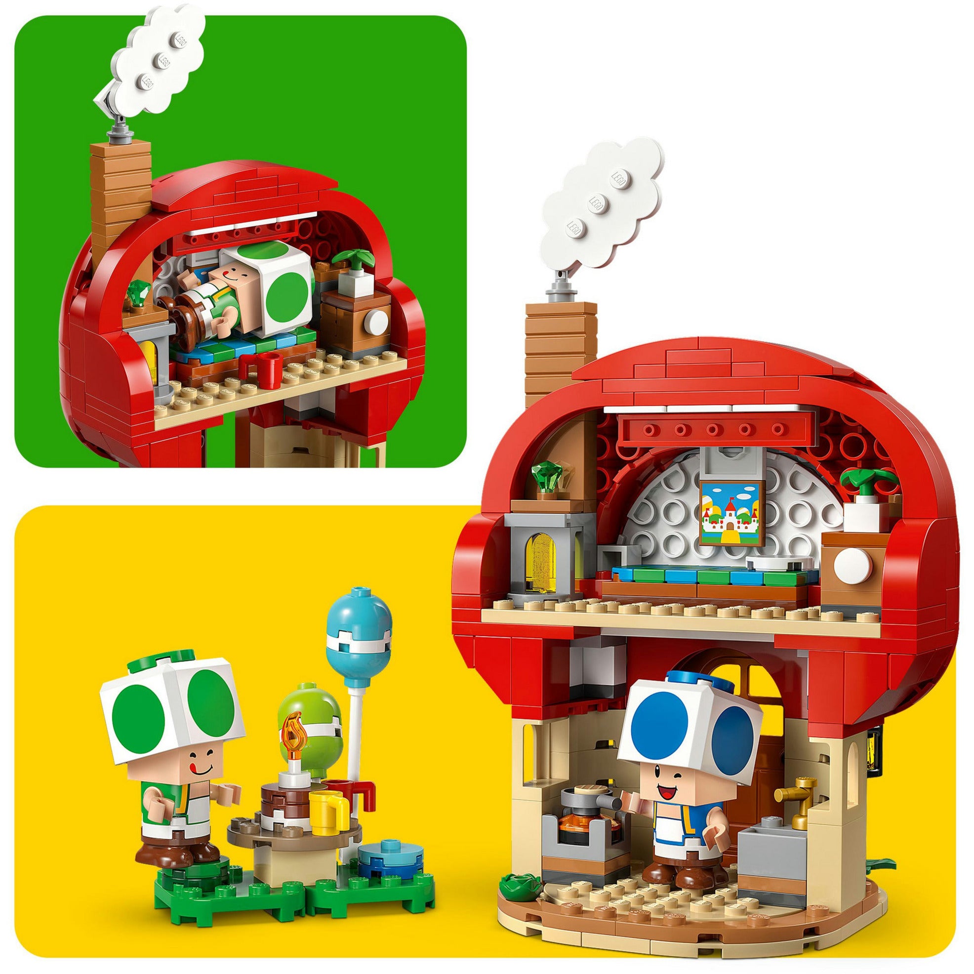 LEGO - super mario 72041 toads huisfeestje