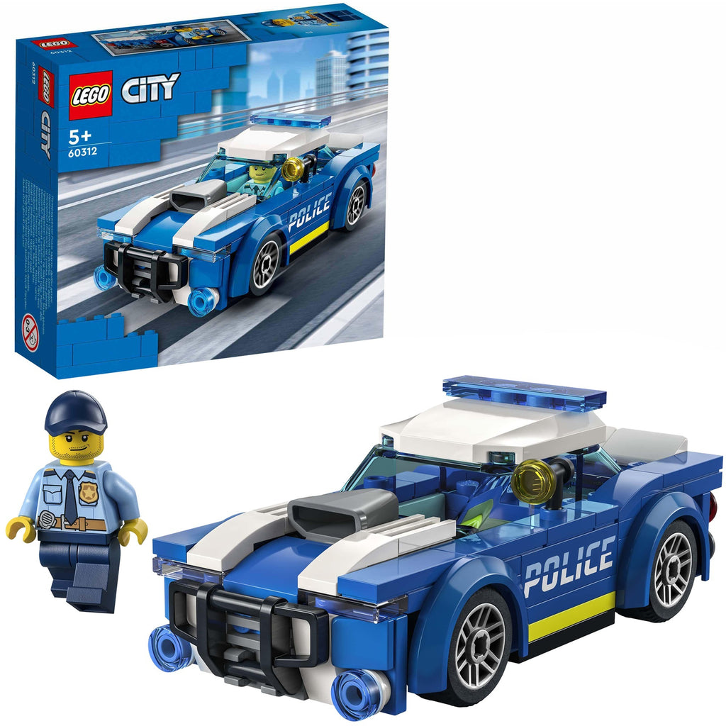 LEGO - ® city politiewagen 60312 bouwset voor kinderen vanaf 5 jaar; inclusief een minifiguur van een politieagent met een zaklamp en politiepet (94 onderdelen)