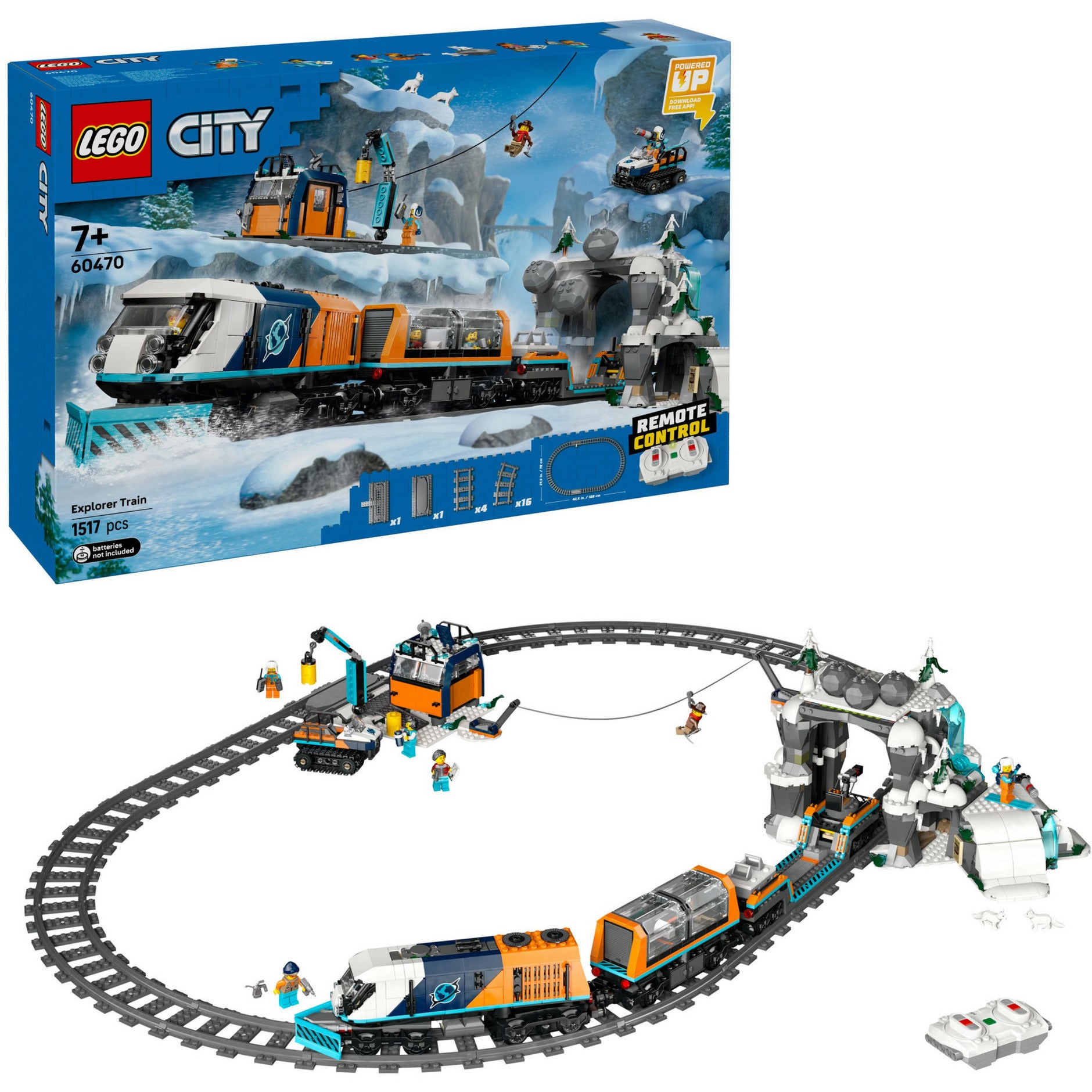LEGO - city 60470 onderzoekstrein op de noordpool