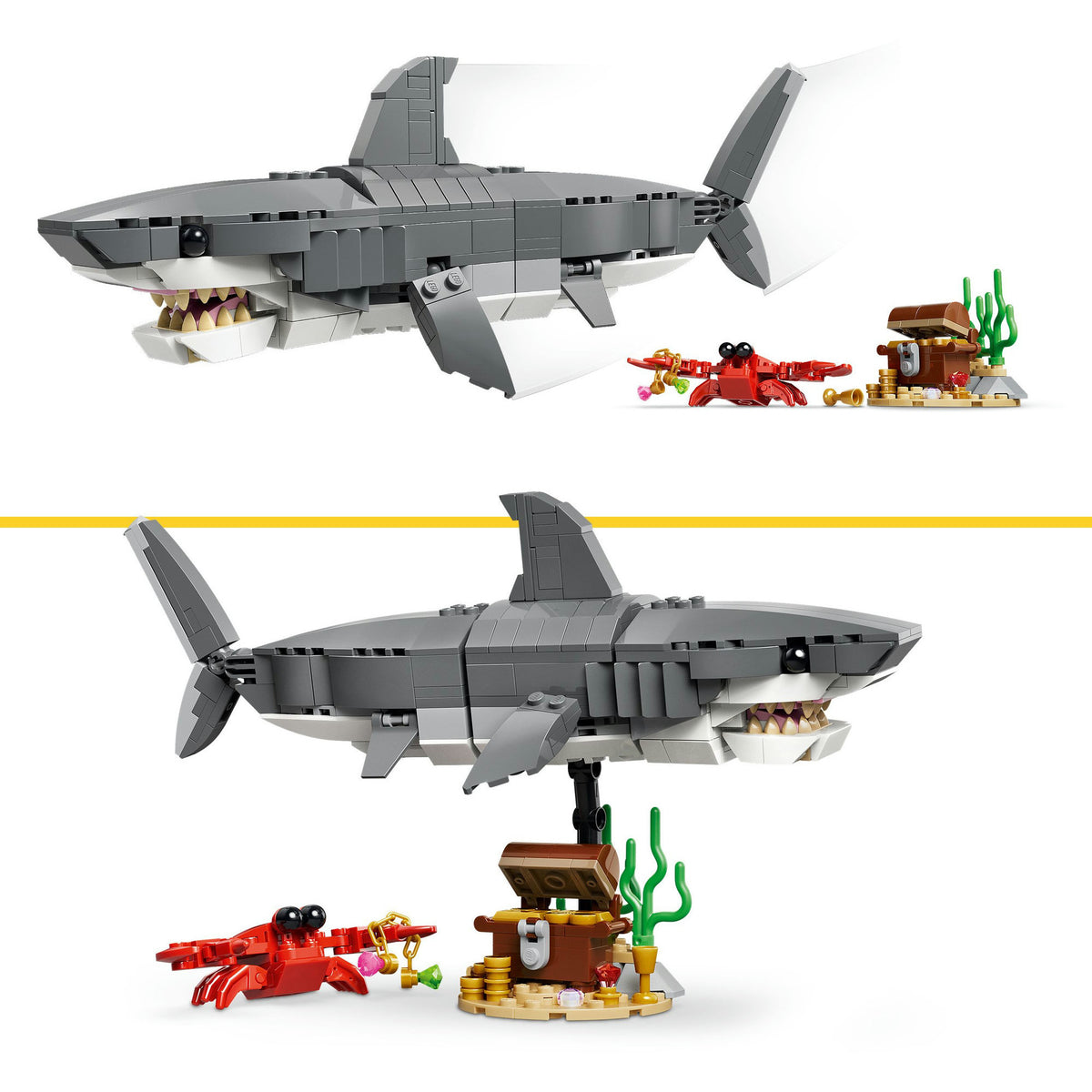 Lego creator 31381 woeste haai met schatkist
