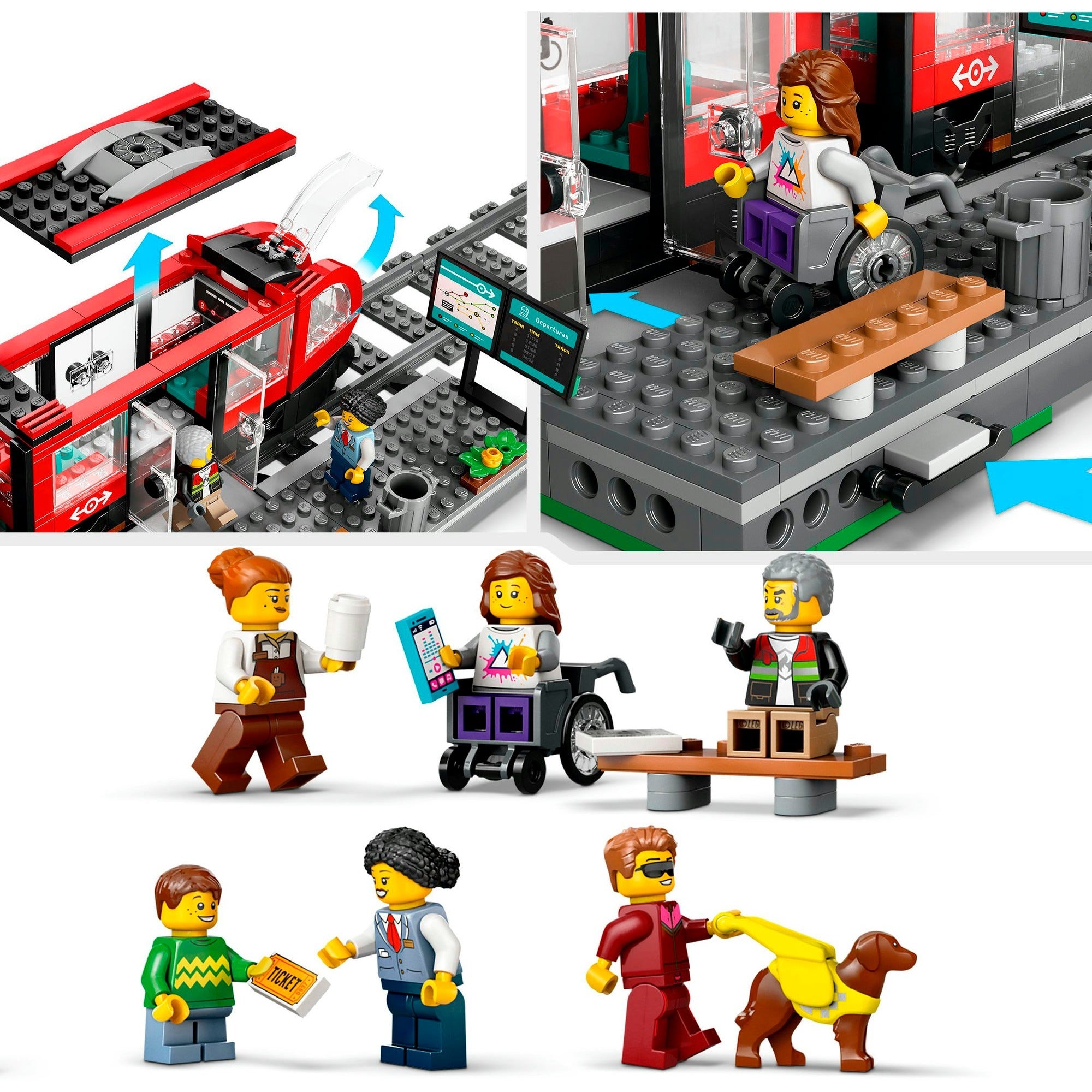 Lego city 60423 stadstram en station