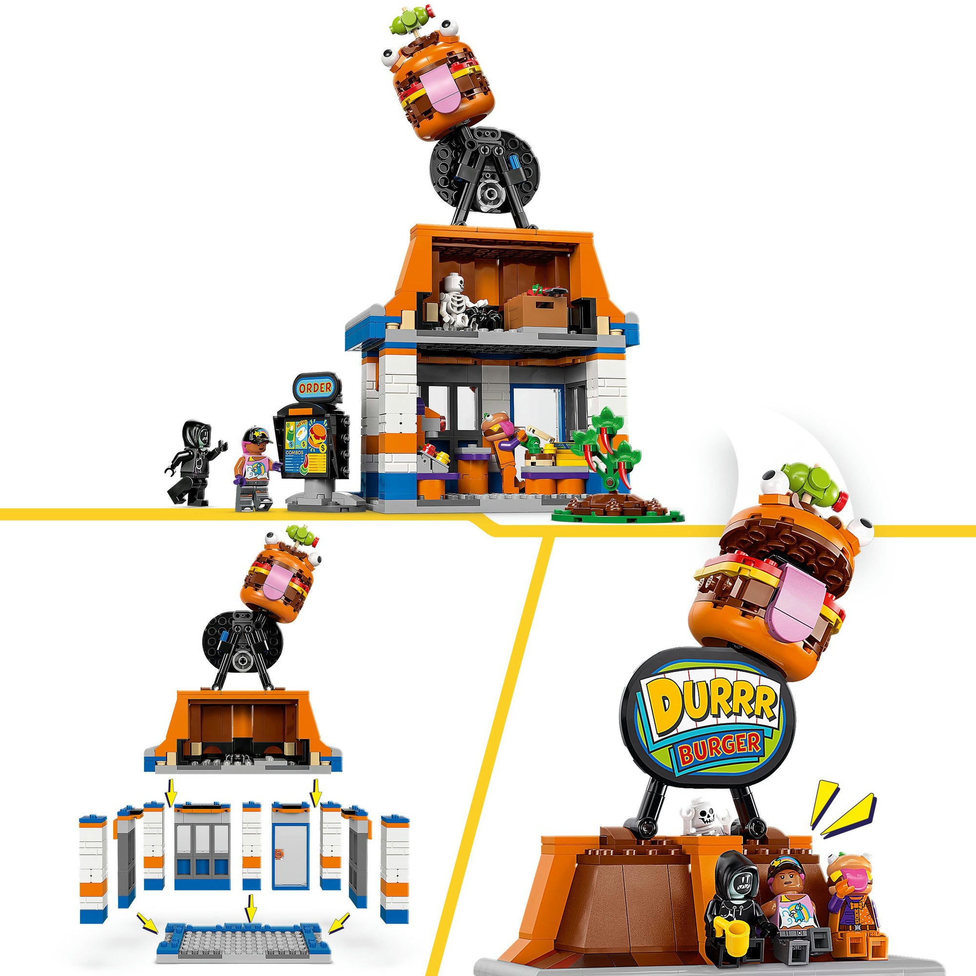 LEGO - fortnite - durrr burger restaurant constructiespeelgoed (77076)