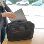 ACT Connectivity - ACT Connectivity suburb schoudertas voor laptops tot 156" laptoptas (zwart)