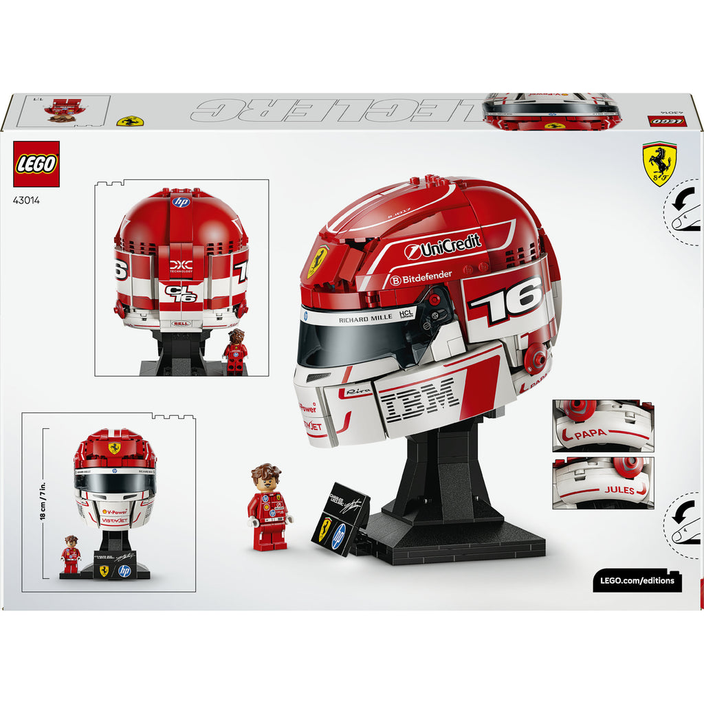 LEGO - editions 43014 scuderia ferrari hp helm van charles leclerc