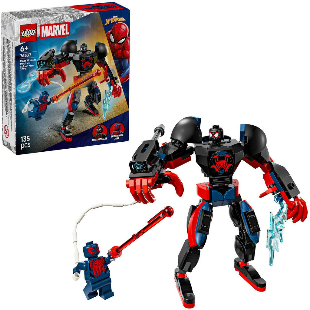 Lego marvel 76337 miles morales mecha vs. spider-man