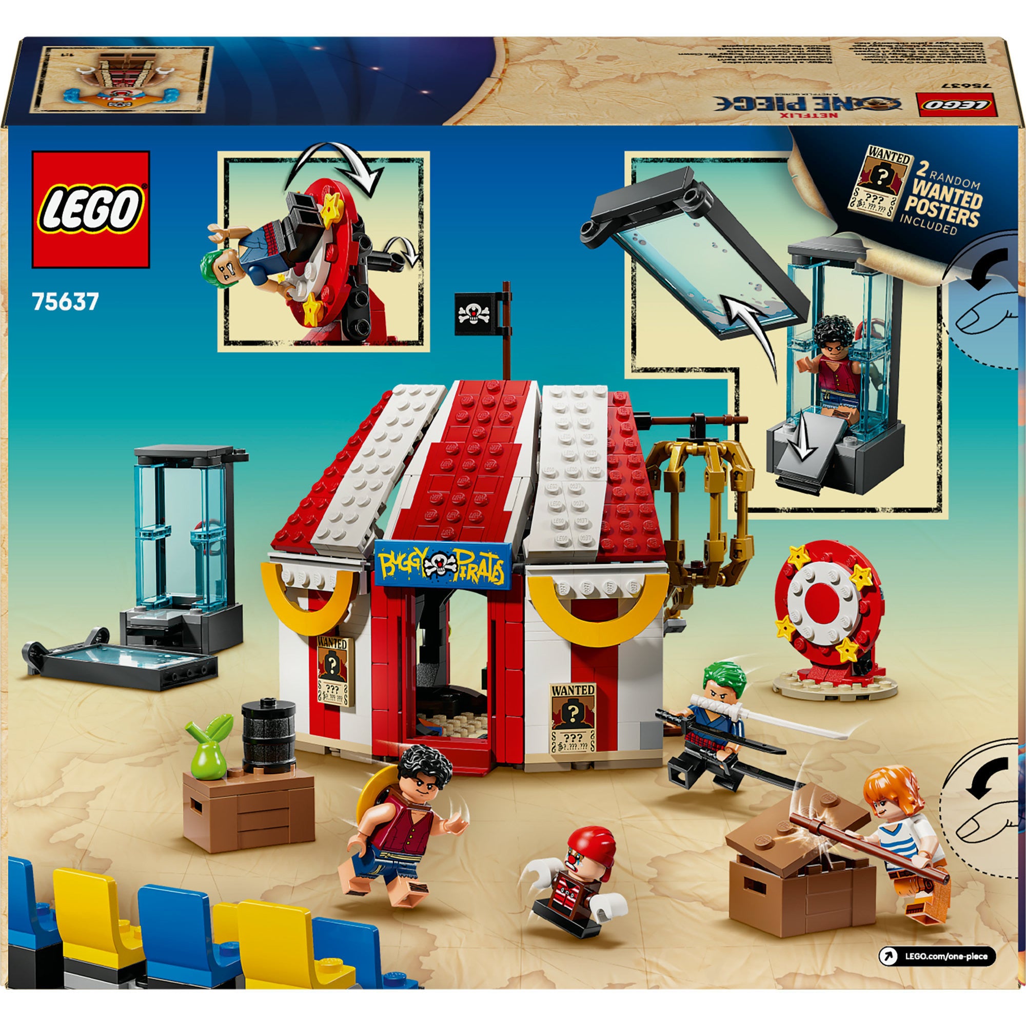 LEGO - one piece 75637 circustent van buggy de clown