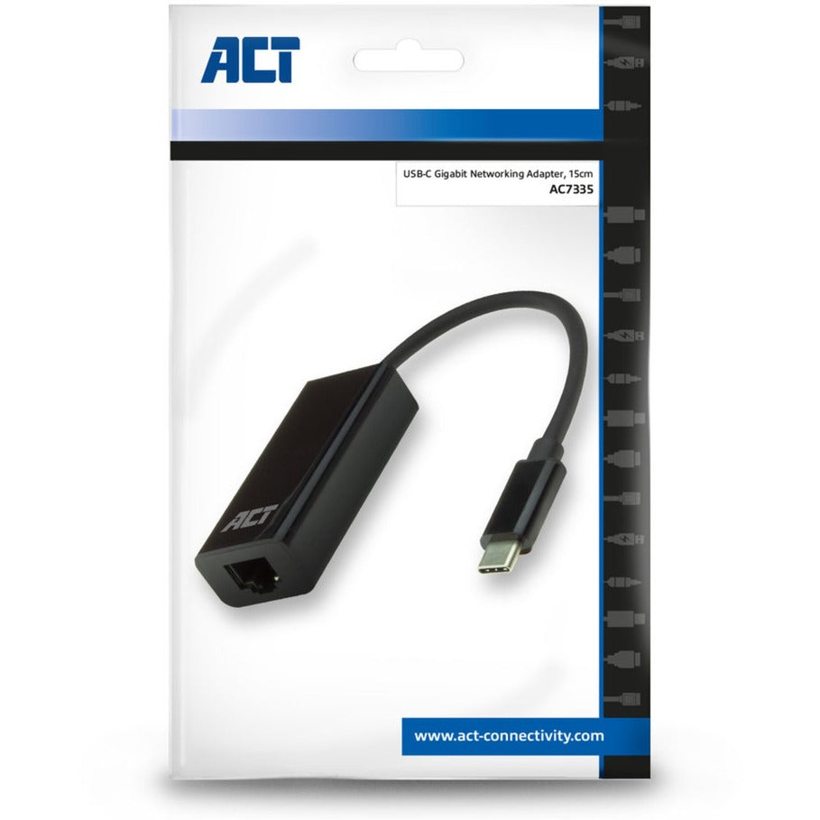 ACT Connectivity - ACT Connectivity usb-c gigabit netwerkadapter (zwart)