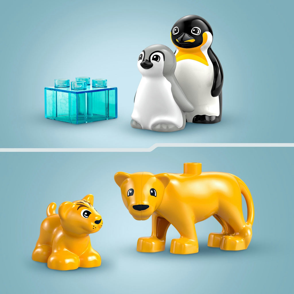 LEGO - duplo town 10442 families van wilde dieren: pinguïns en leeuwen