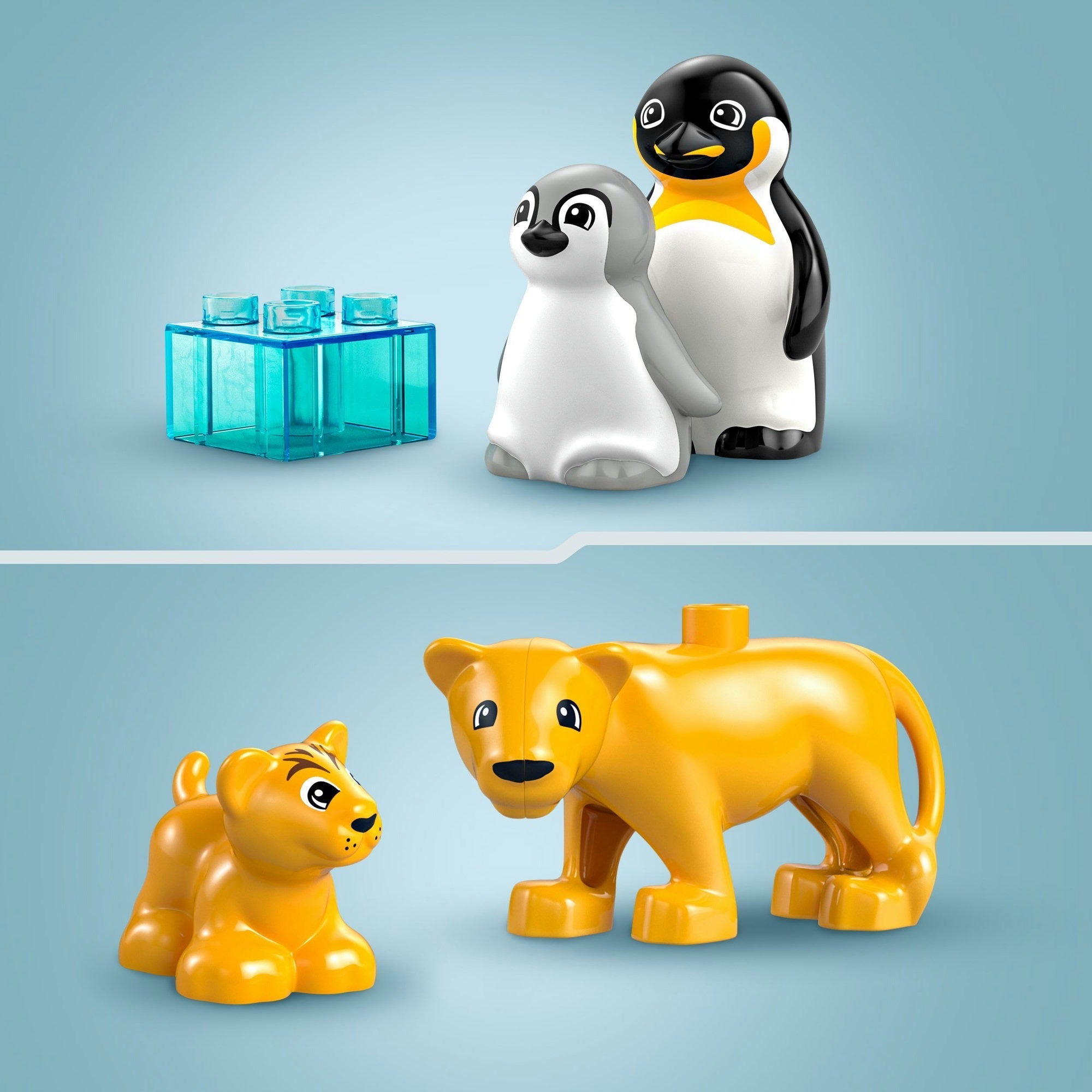 LEGO - duplo town 10442 families van wilde dieren: pinguïns en leeuwen