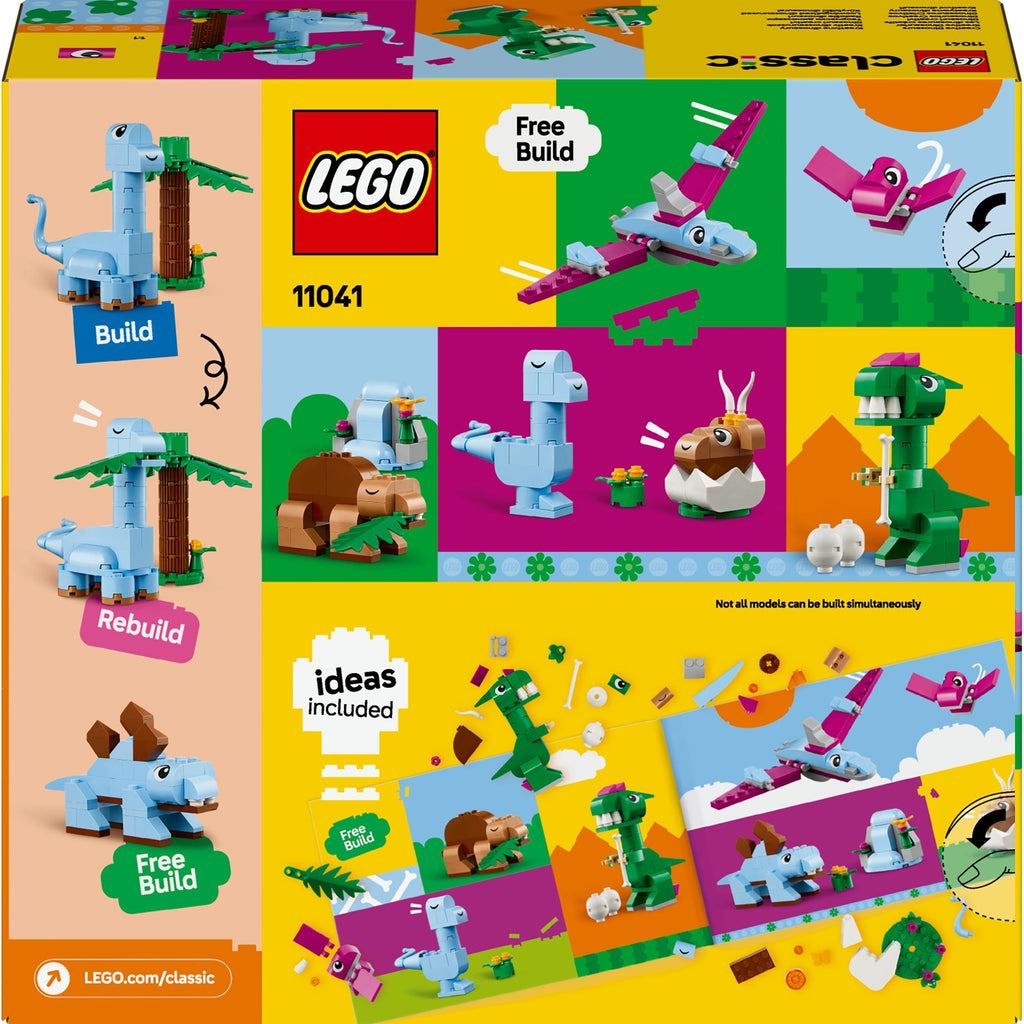 Lego classic - creatieve dinosaurussen constructiespeelgoed (11041)