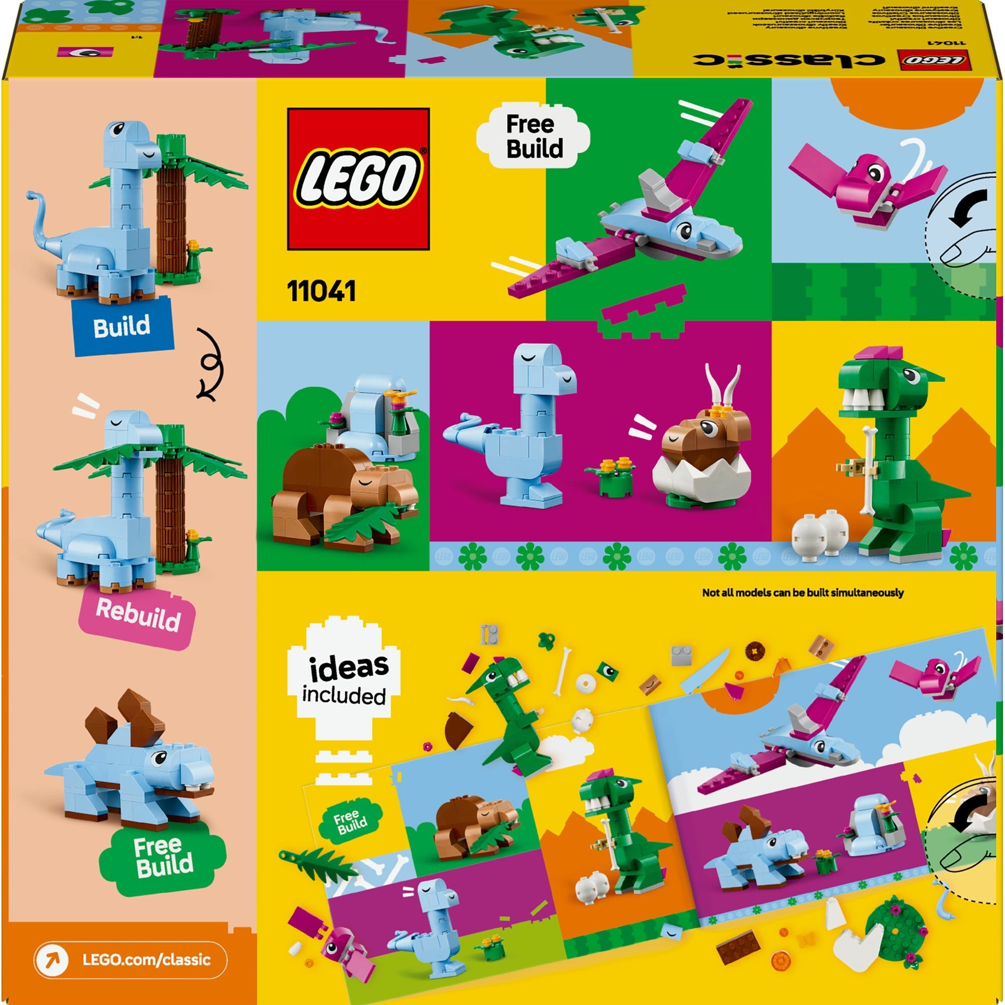 Lego classic - creatieve dinosaurussen constructiespeelgoed (11041)
