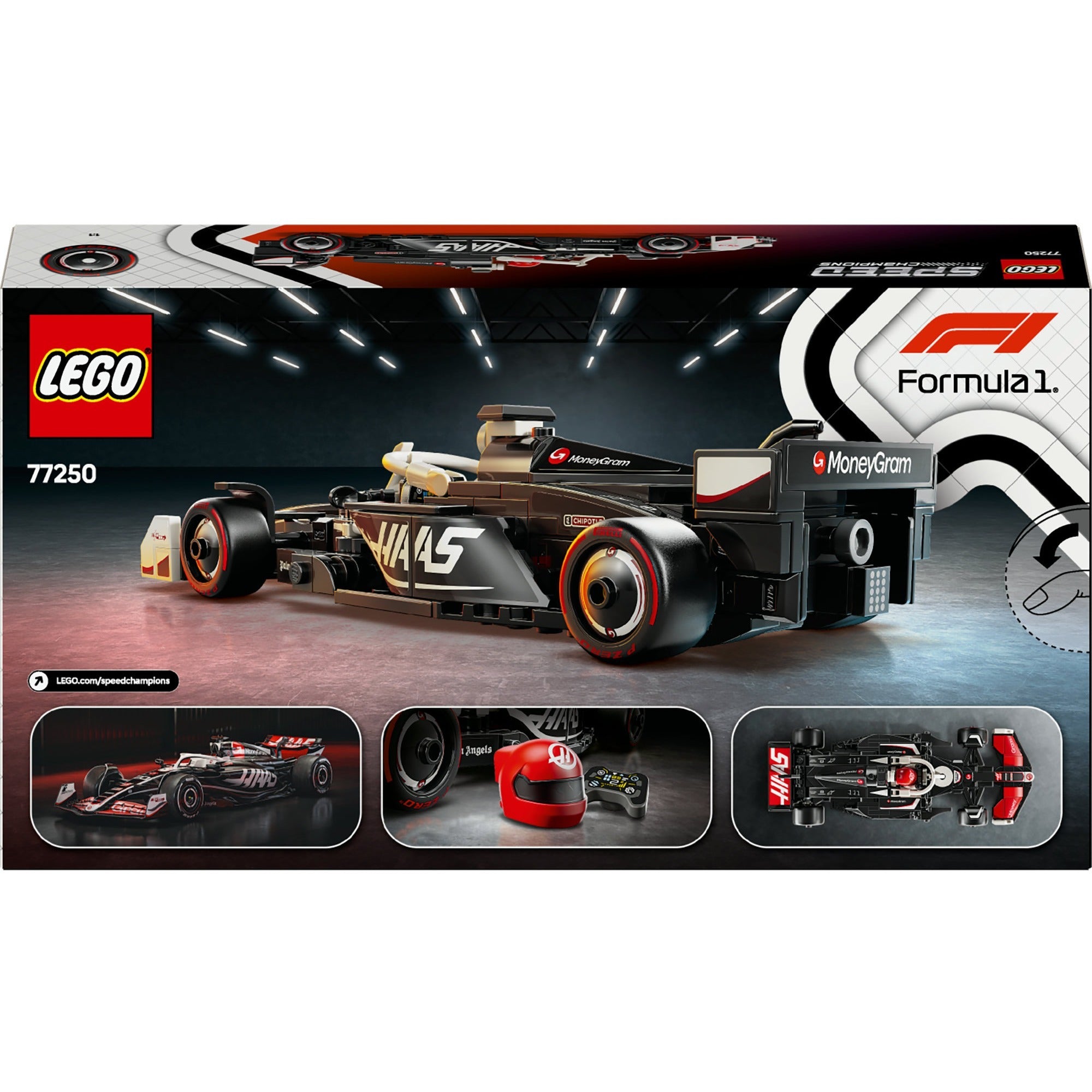 Lego speed champions 77250 moneygram haas f1 team vf-24 racewagen