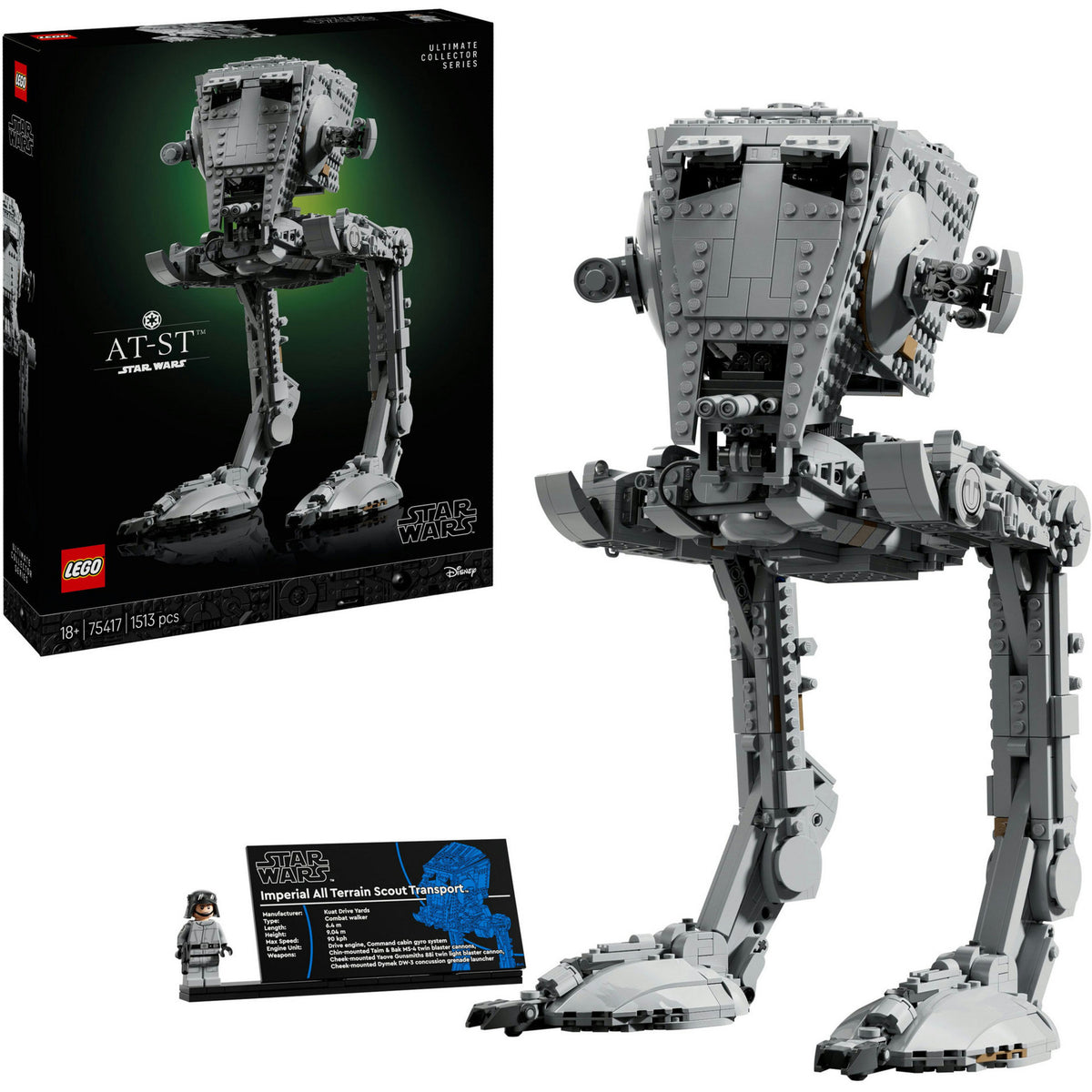 Lego star wars at-st walker bouwpakket voor volwassenen - 75417