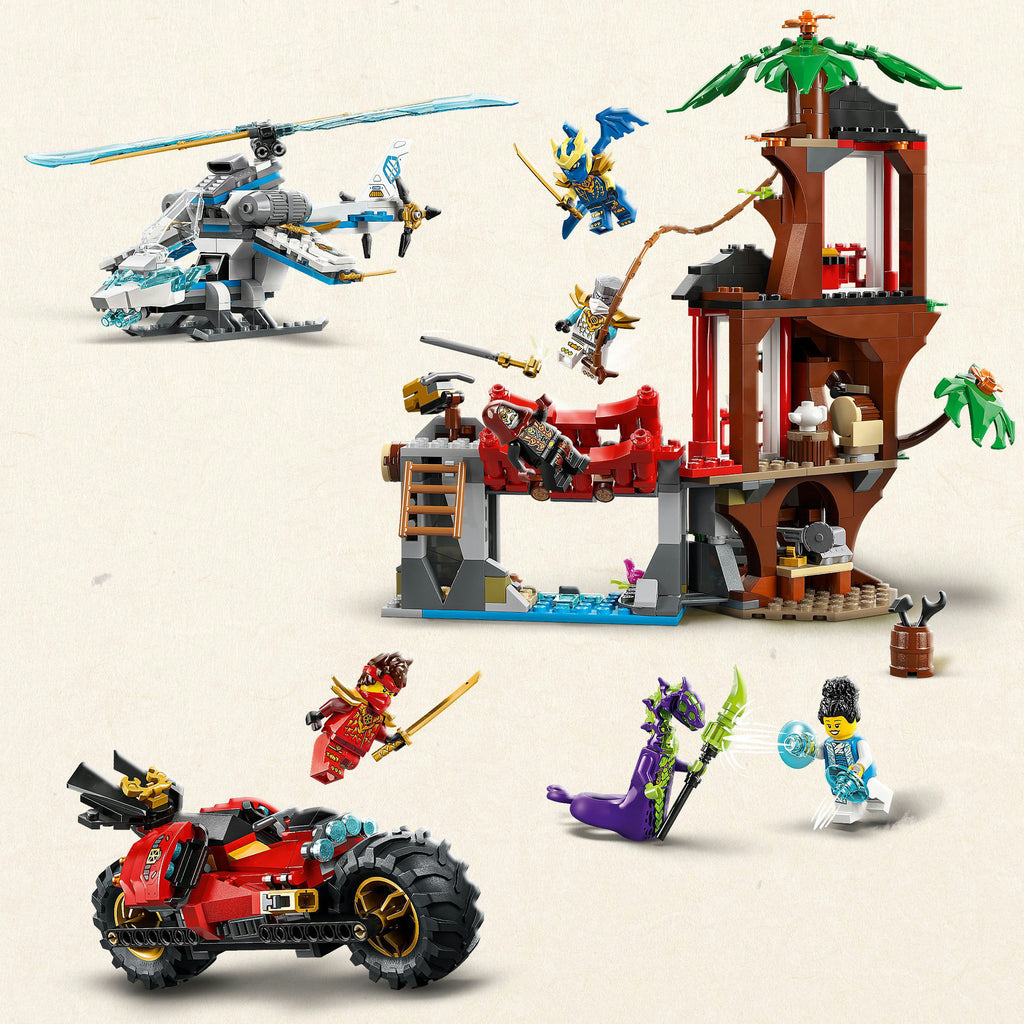 Lego ninjago 71857 ninjavoertuigen bij de boomhut