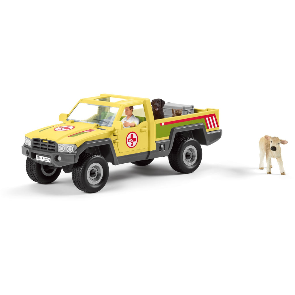 Schleich farm world speelfigurenset dierenartsbezoek op de boerderij