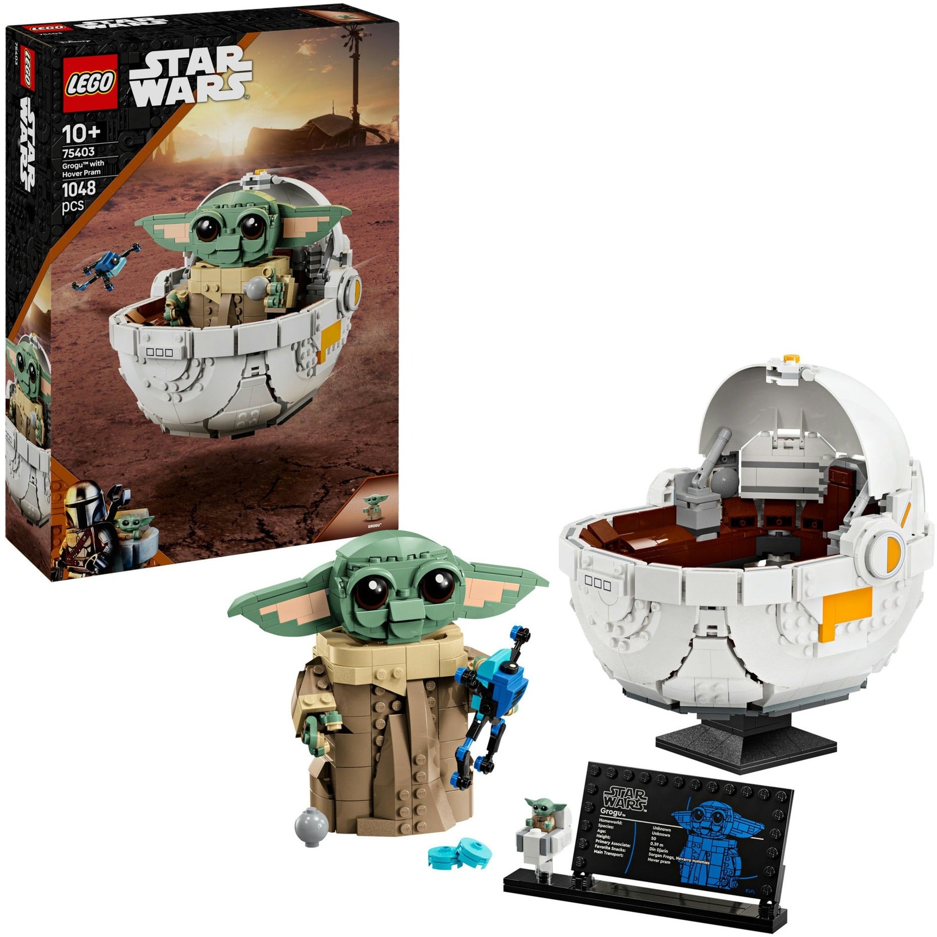 Lego star wars 75403 grogu met zweefkinderwagen