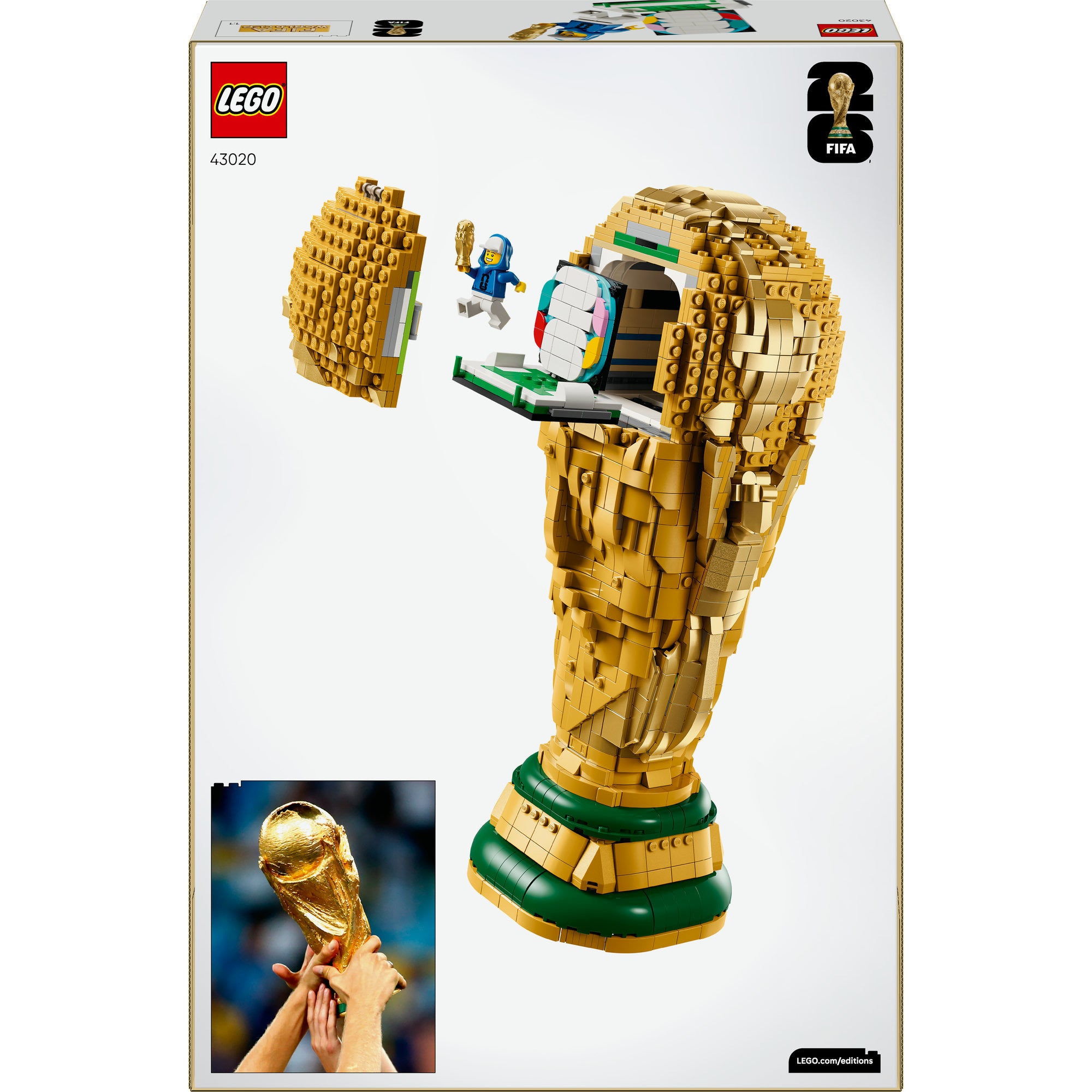 LEGO - editions officiële fifa world cup trofee beker - 43020