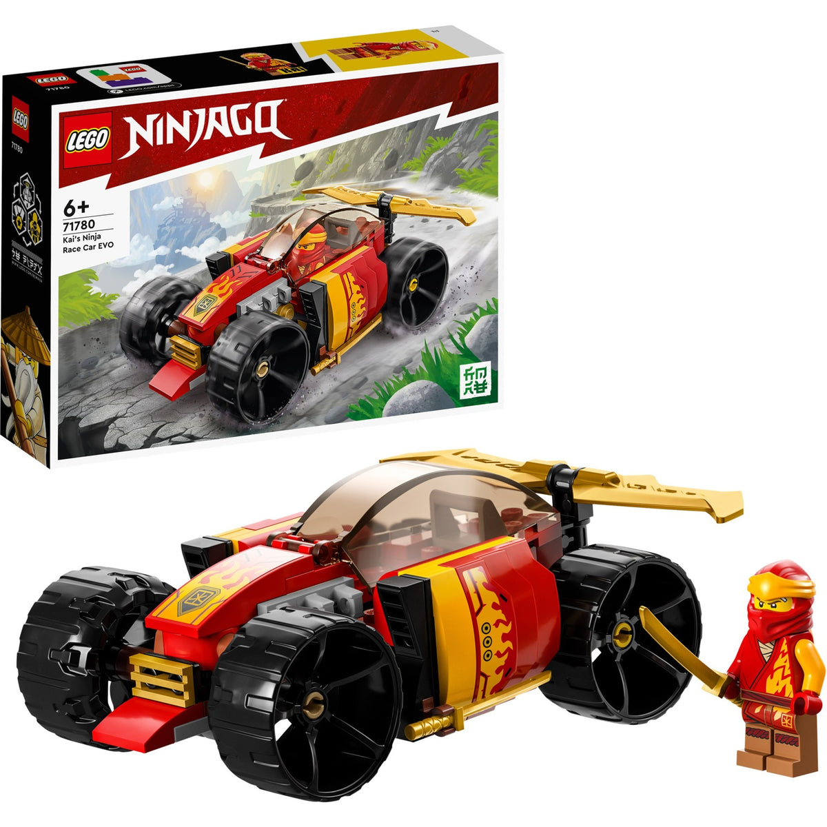 Lego ninjago - kai's ninja racewagen evo constructiespeelgoed (71780)