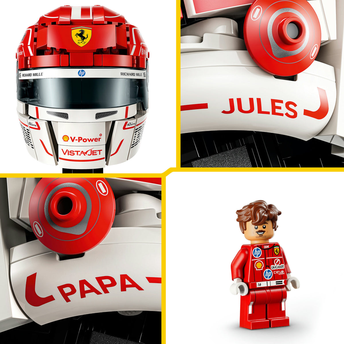Lego editions scuderia ferrari hp helm van charles leclerc - 43014