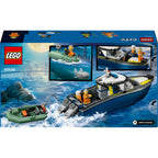 Lego city - achtervolging met politieboot constructiespeelgoed (60456)
