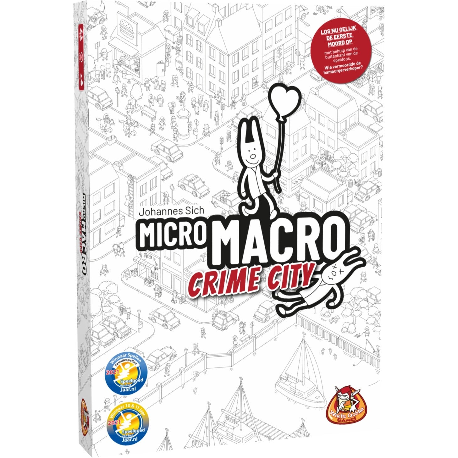 White Goblin Games - White Goblin Games micromacro: crime city bordspel (nederlands 1 - 4 spelers 15 - 45 minuten vanaf 12 jaar)
