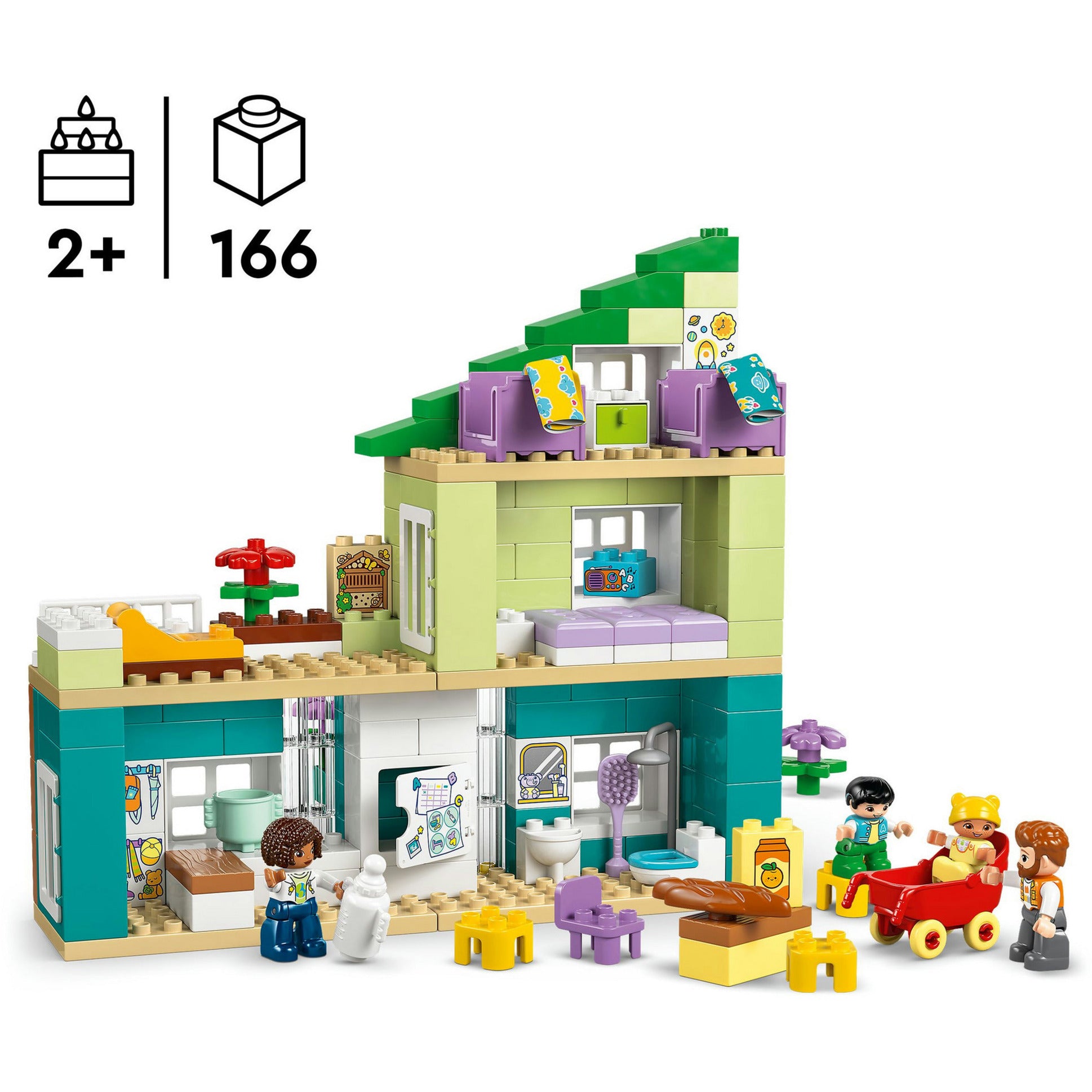 Lego duplo 10470 3-in-1 modern woonhuis met figuren