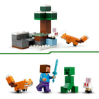 LEGO - minecraft steve's taiga-avontuur videogame bouwpakket voor kinderen - 21583