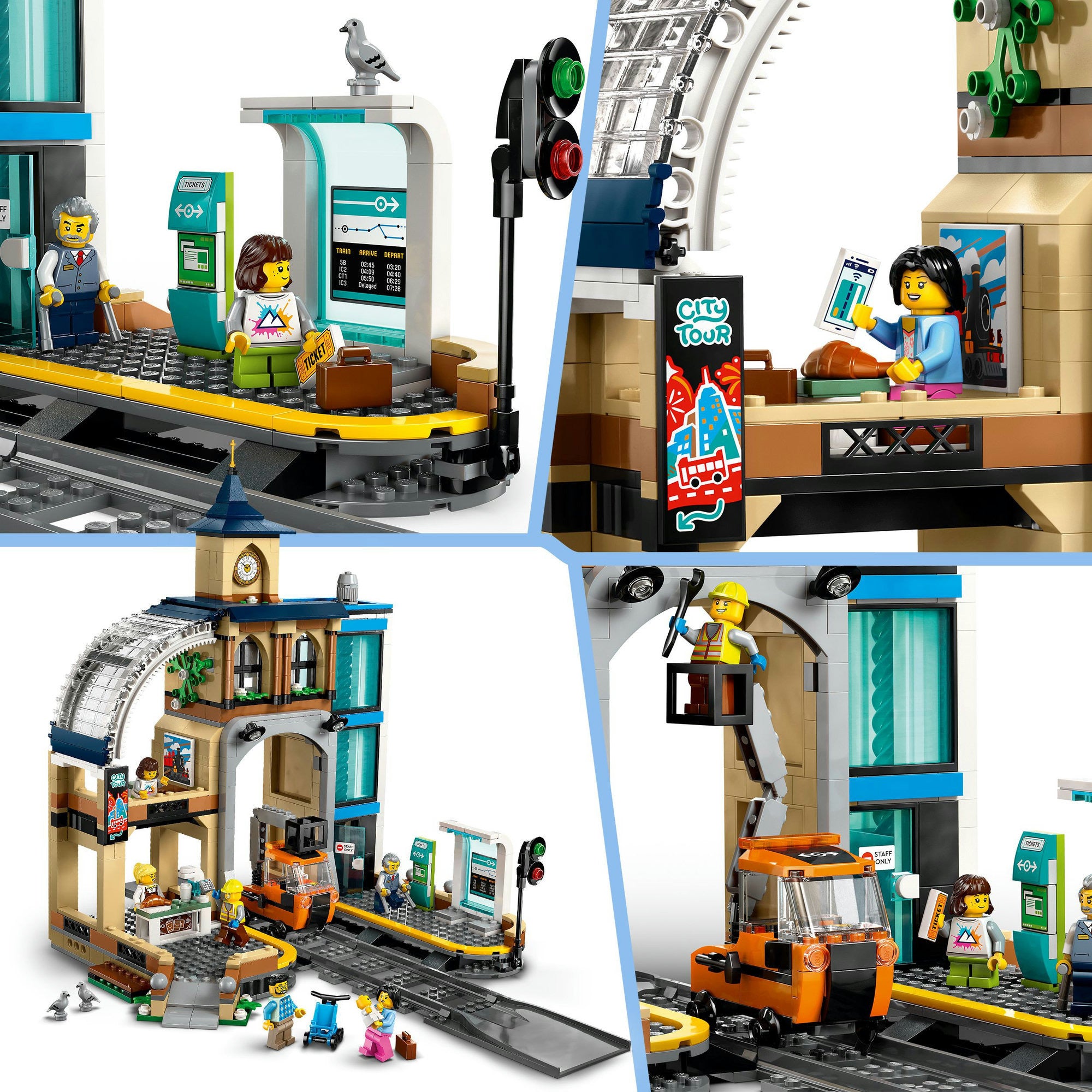 Lego ® city centraal station, bouwspeelgoedset - 60469