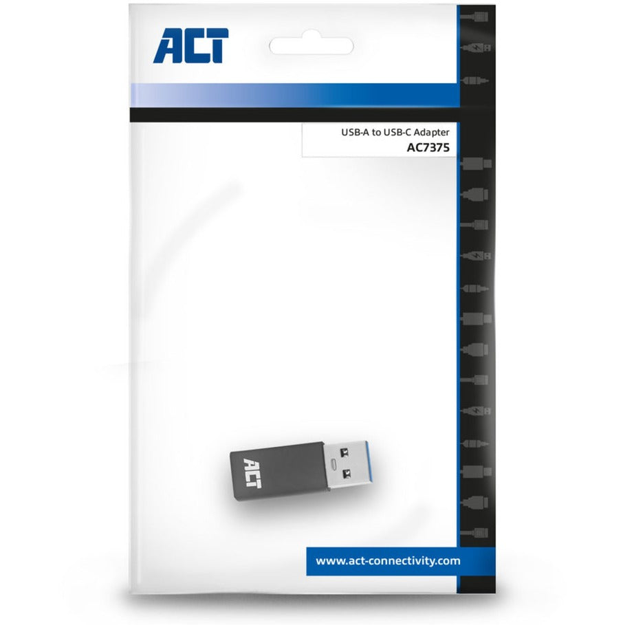 ACT Connectivity - ACT Connectivity usb-a naar usb-c adapter (donkergrijs)