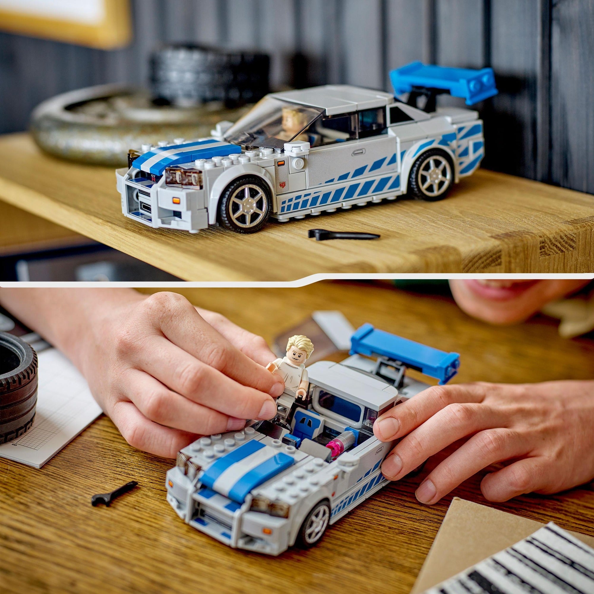 Lego speed champions 76917 2 fast 2 furious nissan skyline gt-r (r34)