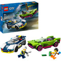 Lego city 60415 politiewagen en snelle autoachtervolging