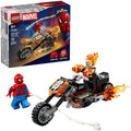 Lego marvel spider-man vs. ghost rider motor speelgoed voor kinderen 76335