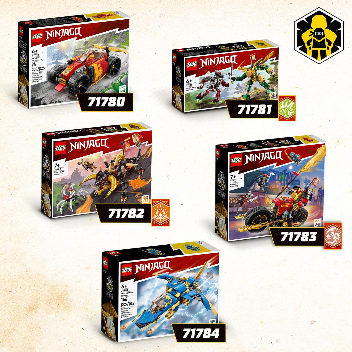Lego ninjago - kai's ninja racewagen evo constructiespeelgoed (71780)