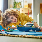 Lego city - achtervolging met politieboot constructiespeelgoed (60456)