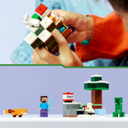 LEGO - minecraft steve's taiga-avontuur videogame bouwpakket voor kinderen - 21583