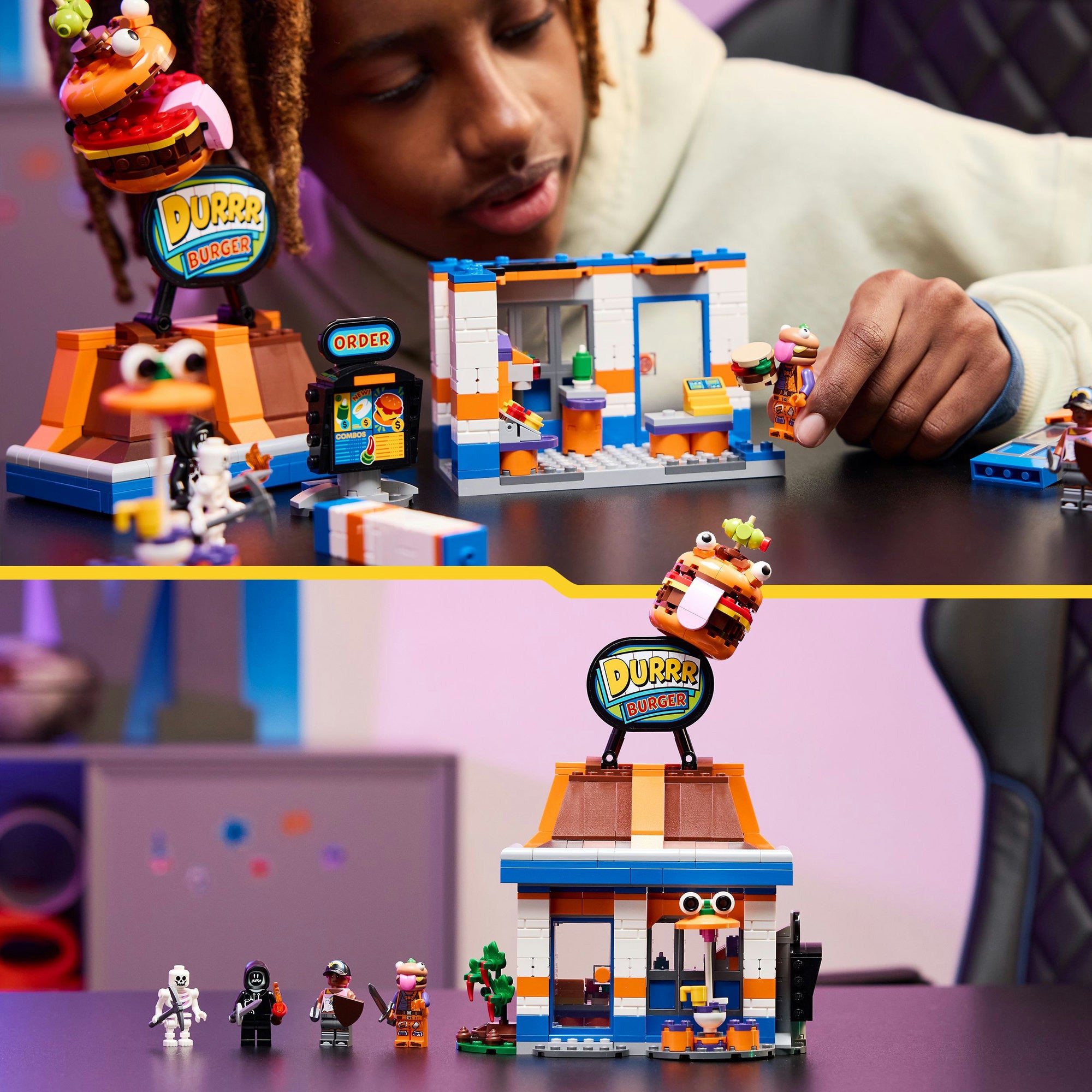 LEGO - fortnite - durrr burger restaurant constructiespeelgoed (77076)