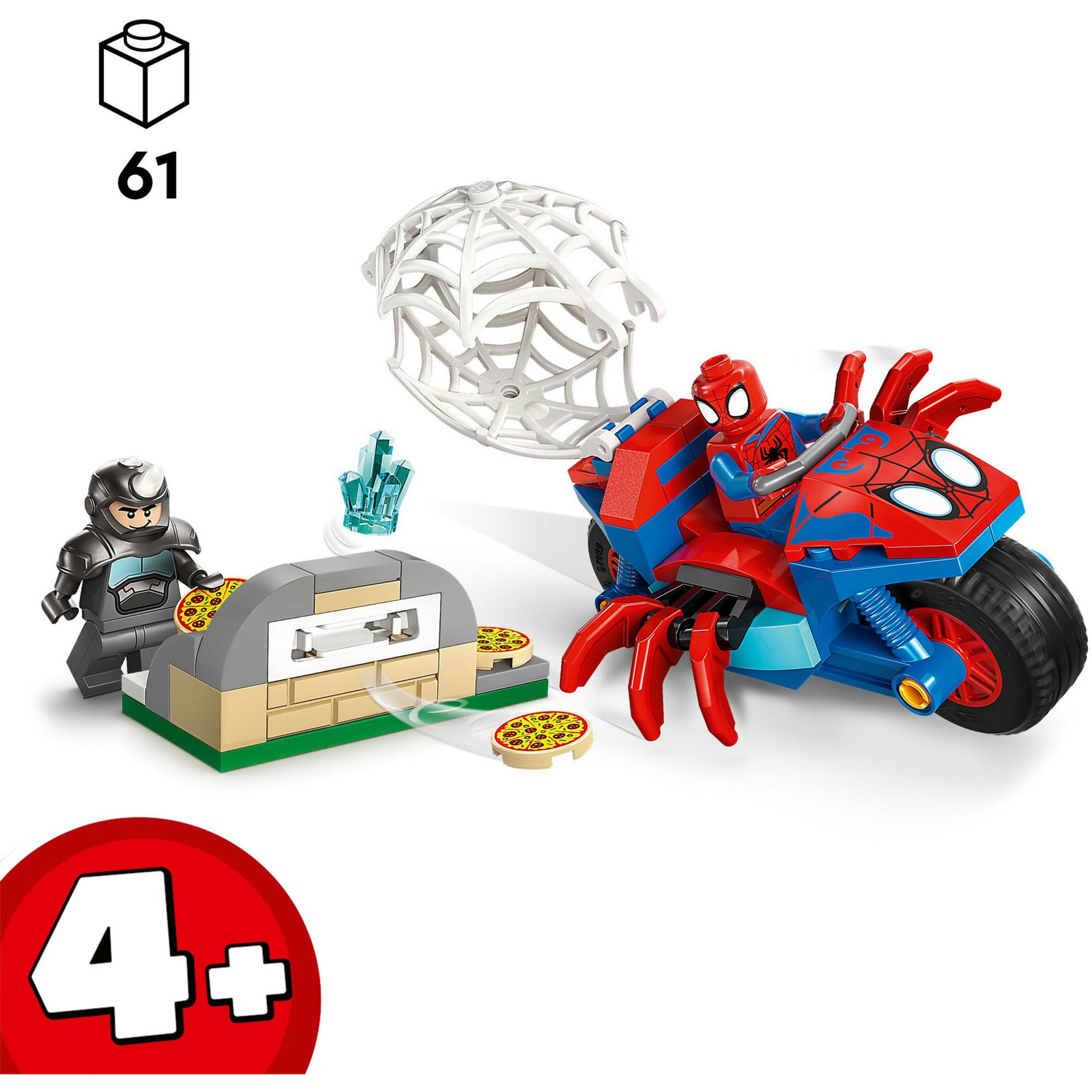 Lego marvel spidey on his motorcycle vs. rhino - 11206