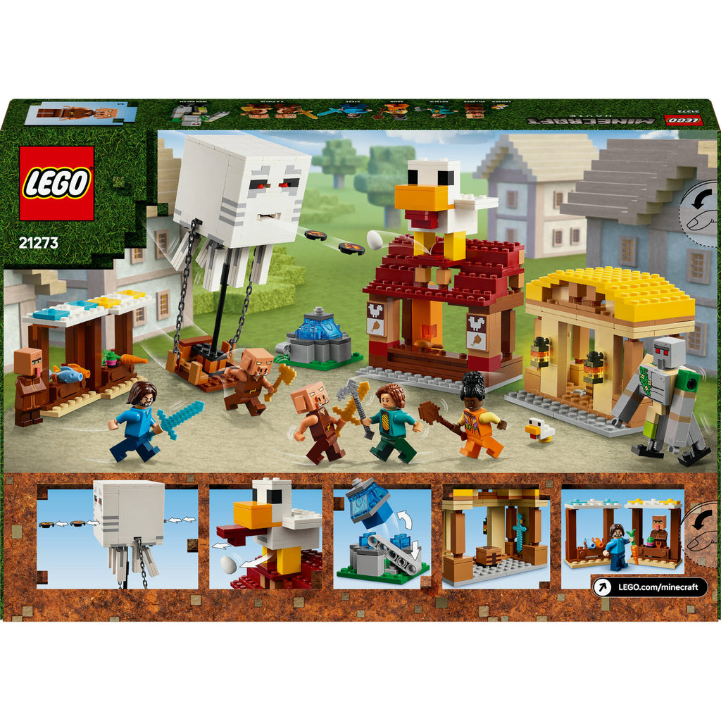 Lego minecraft 21273 de ghast-ballon aanval op het dorp