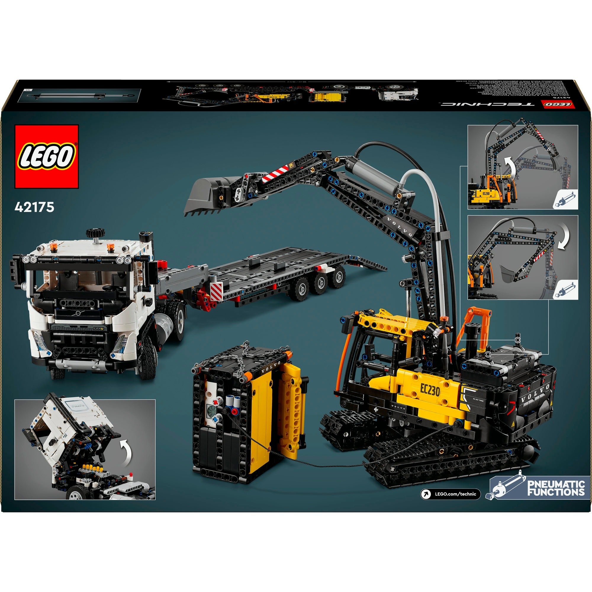 LEGO - technic 42175 volvo fmx truck & ec230 elektrische graafmachine