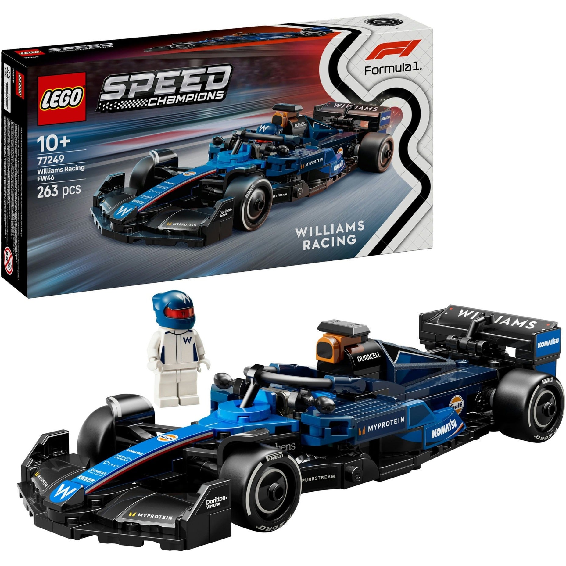 LEGO - speed champions 77249 williams racing fw46 f1 racewagen