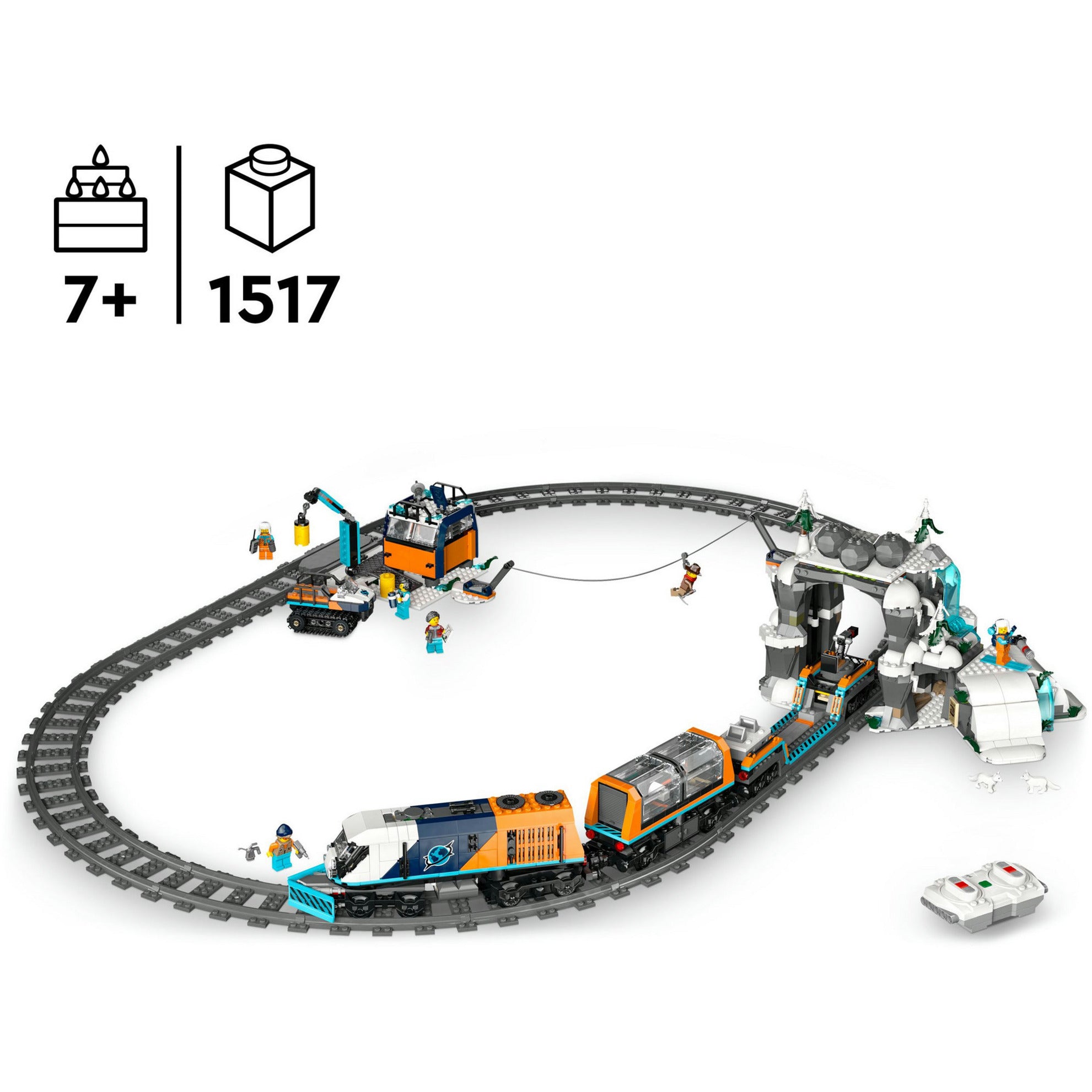 LEGO - city 60470 onderzoekstrein op de noordpool