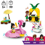 LEGO - friends 42658 zwembadfeestje met flamingo en eenhoorn