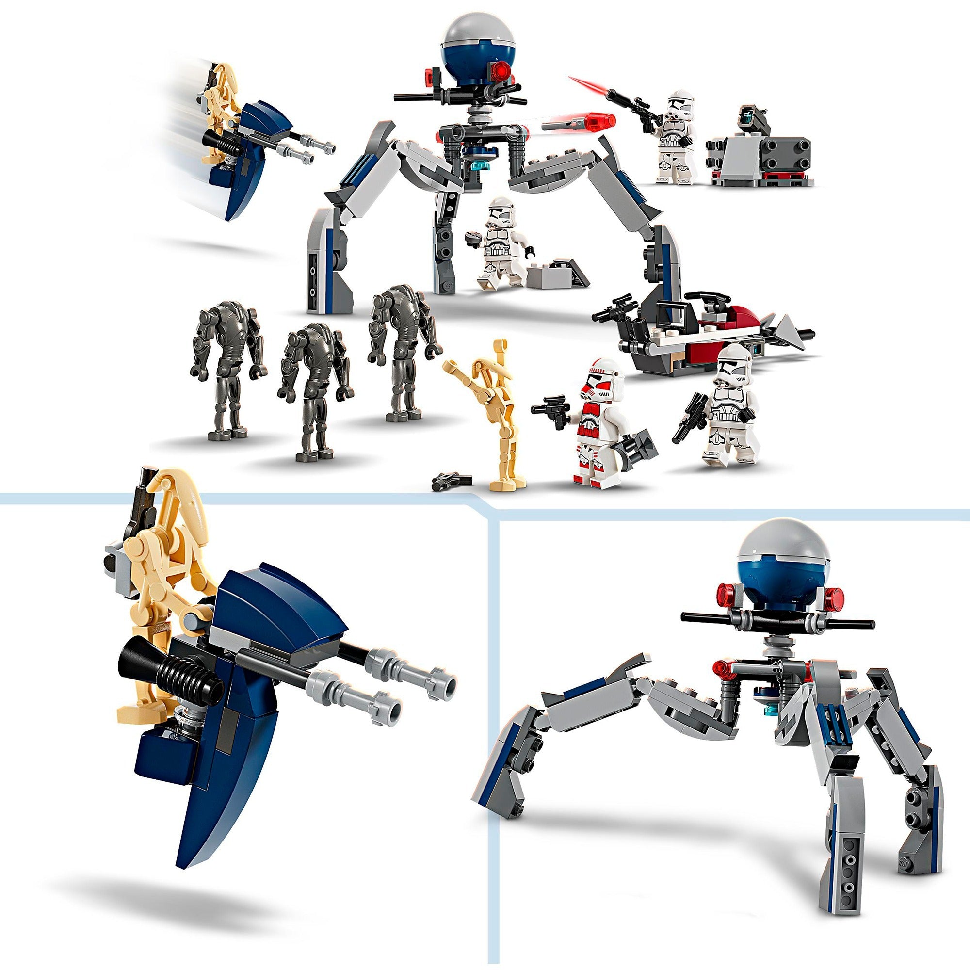 Lego star wars 75372 clone trooper en battle droid battle pack