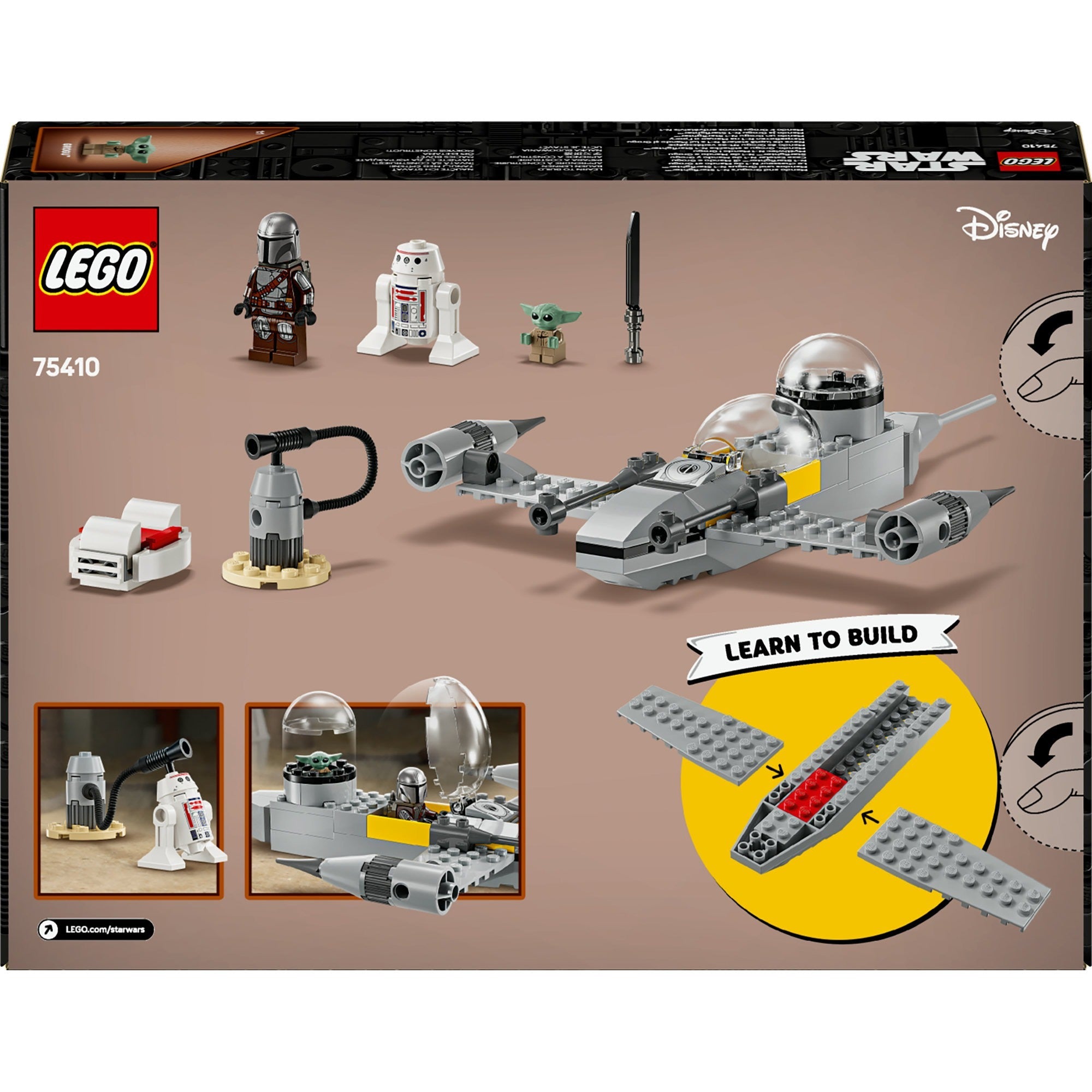 Lego star wars 75410 mando en grogu's n-1 starfighter