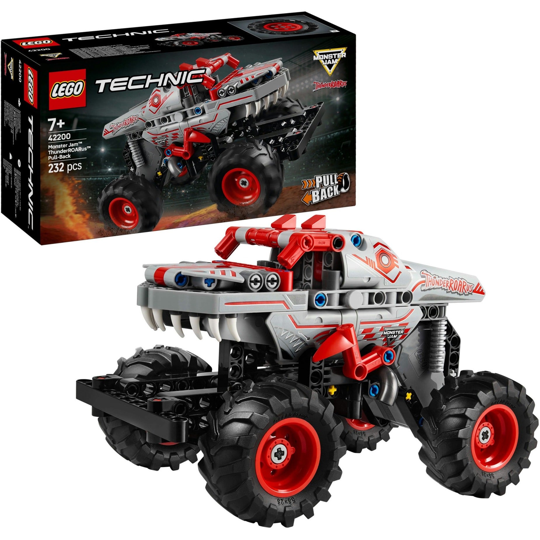 Lego technic 42200 monster jam thunderroarus pull-back