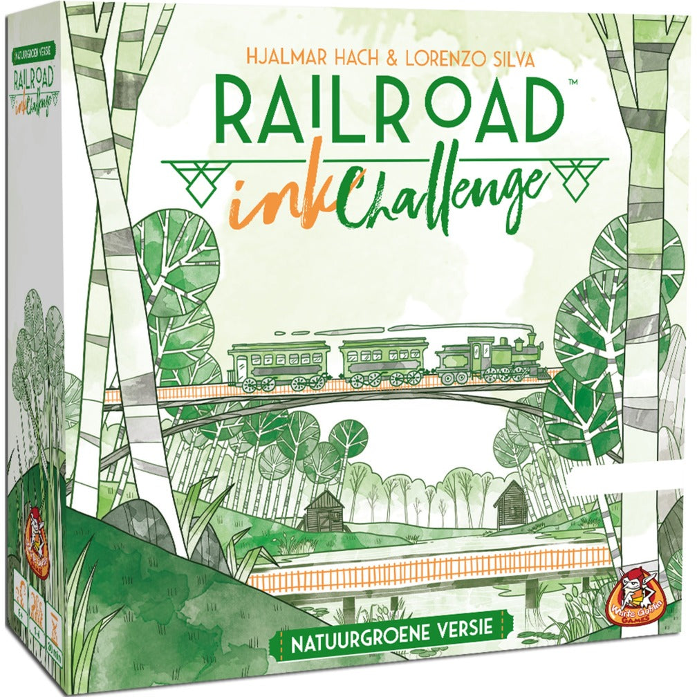 White Goblin Games - White Goblin Games railroad ink (natuurgroene versie) dobbelspel (nederlands 1 - 4 spelers 30 minuten vanaf 8 jaar)