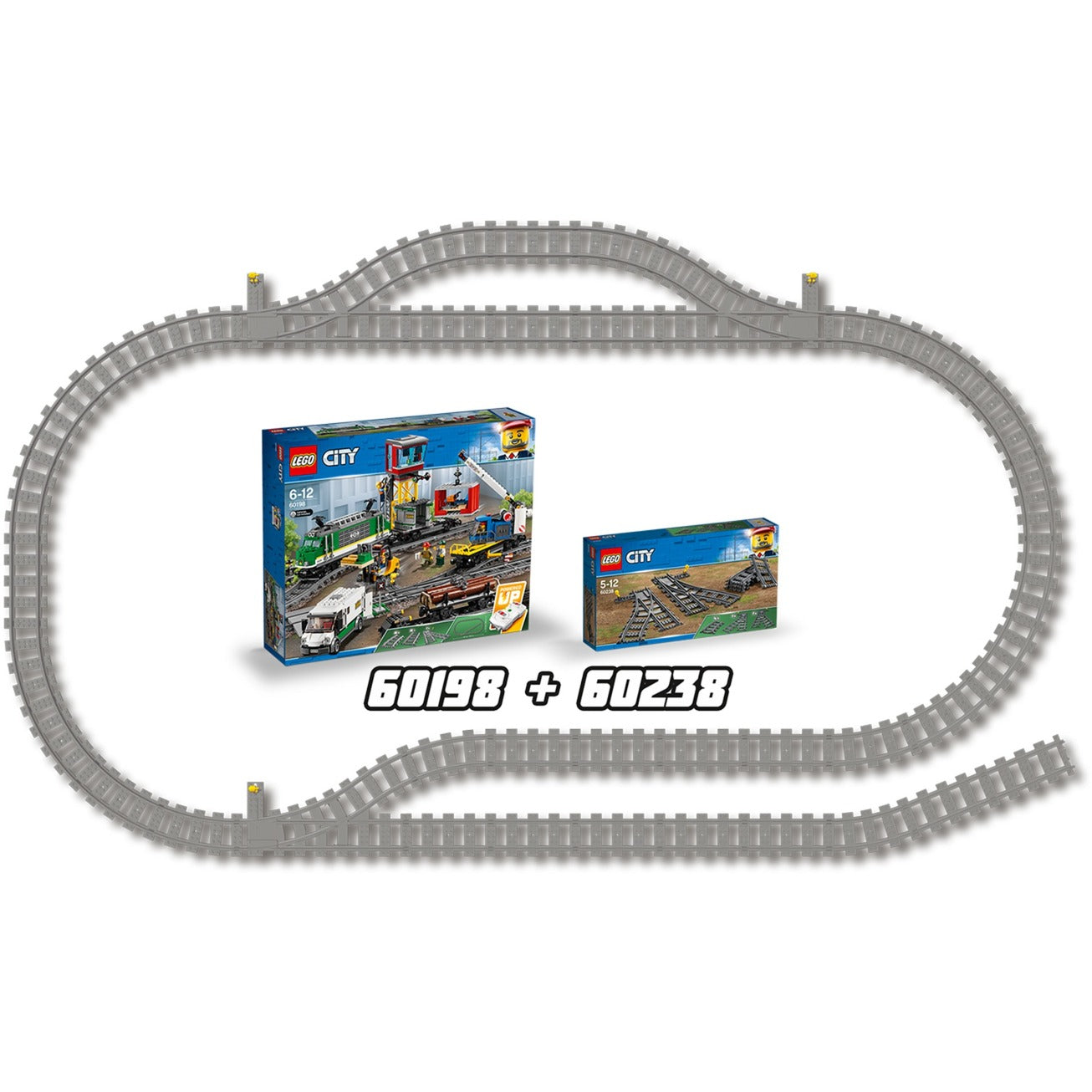 LEGO - city trein 60238 wissels