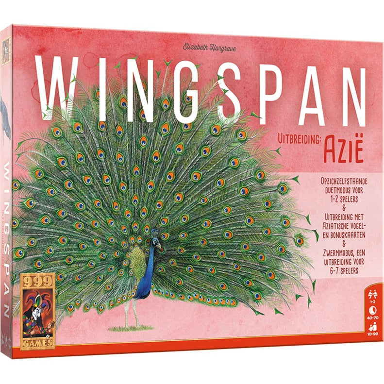 999Games - 999Games 999 games wingspan: azie bordspel (nederlands uitbreiding 1 - 7 spelers 40 minuten vanaf 10 jaar)