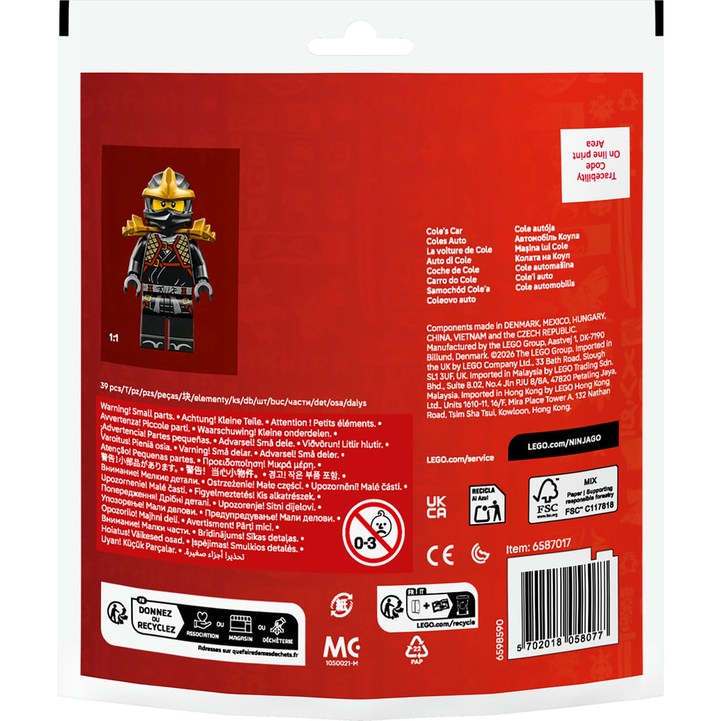 Lego ninjago 30723 ninja coles auto